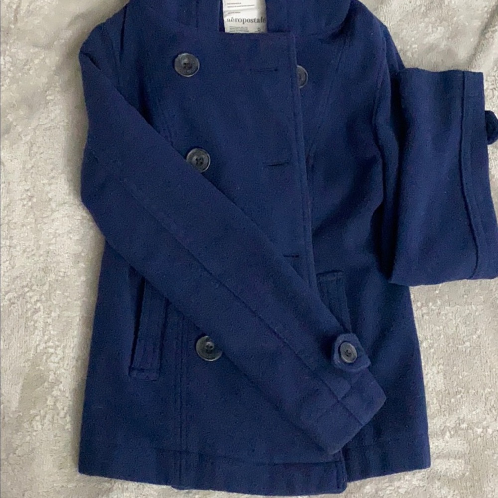 Aeropostle Dark Blue/Navy Small Coat w/ Hood